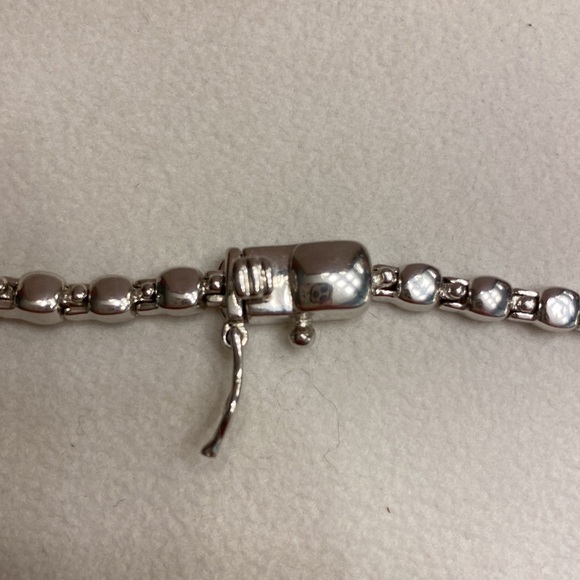 Stunner!! Sterling silver and quartz 17 inch necklace - Picture 6 of 7